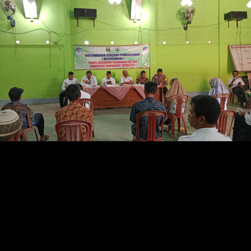 MUSYAWARAH RENCANA PEMBANGUNAN { MUSRENBANG } PEKON SIDOAKTON TA 2023